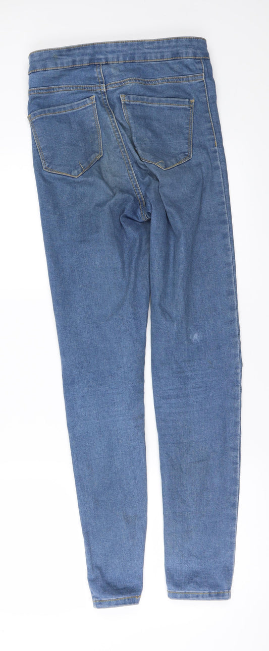 Denim & Co. Womens Blue Denim Skinny Jeans Size 4 L29 in
