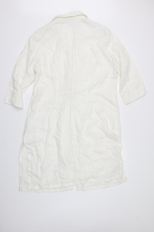 Back view of Gerry Weber women’s ivory jacket, size UK 16