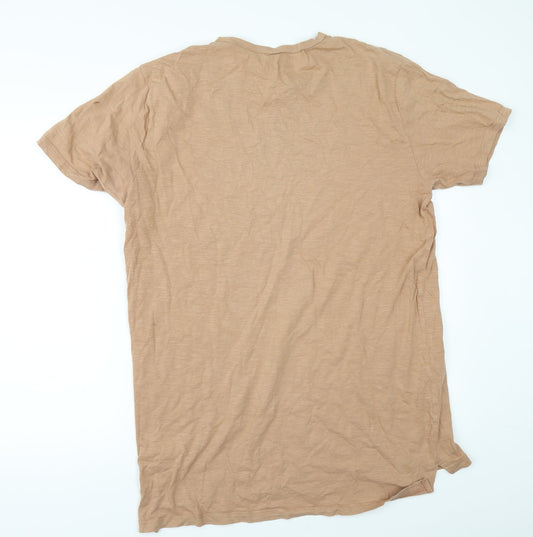 Topman Mens Orange T-Shirt Size L