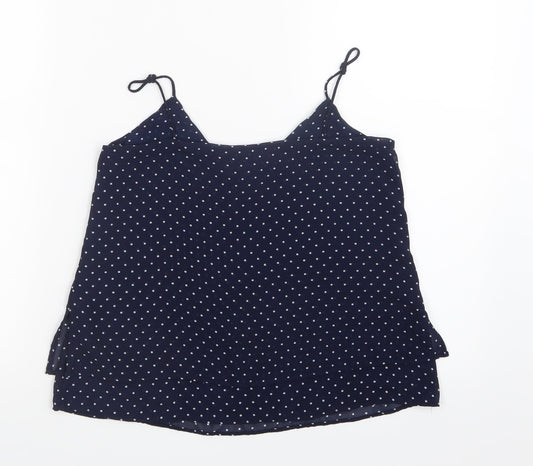 Womens UK Size 4 H&M Blue Camisole T-Shirt