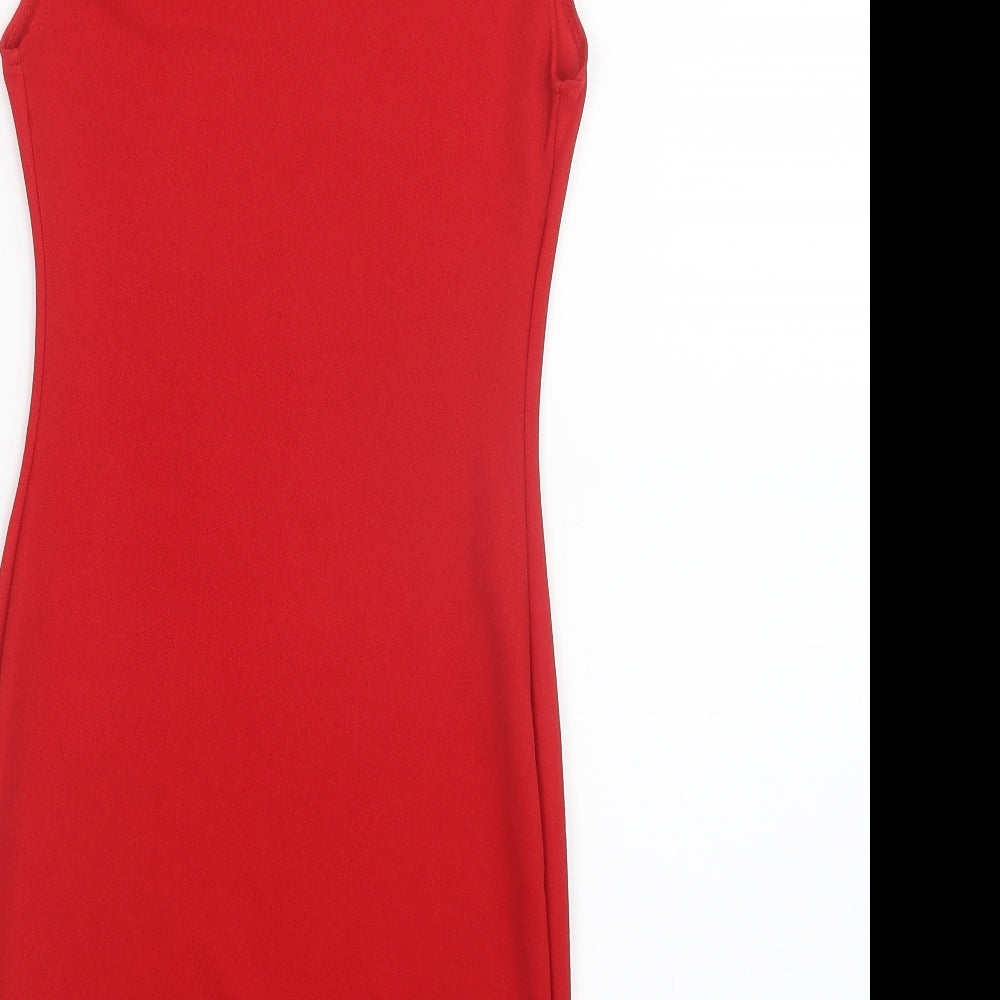 PRETTYLITTLETHING Womens Red Mini Size 8