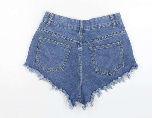 Womens UK Size 25 in Preworn Regular Fit Hot Pants Shorts