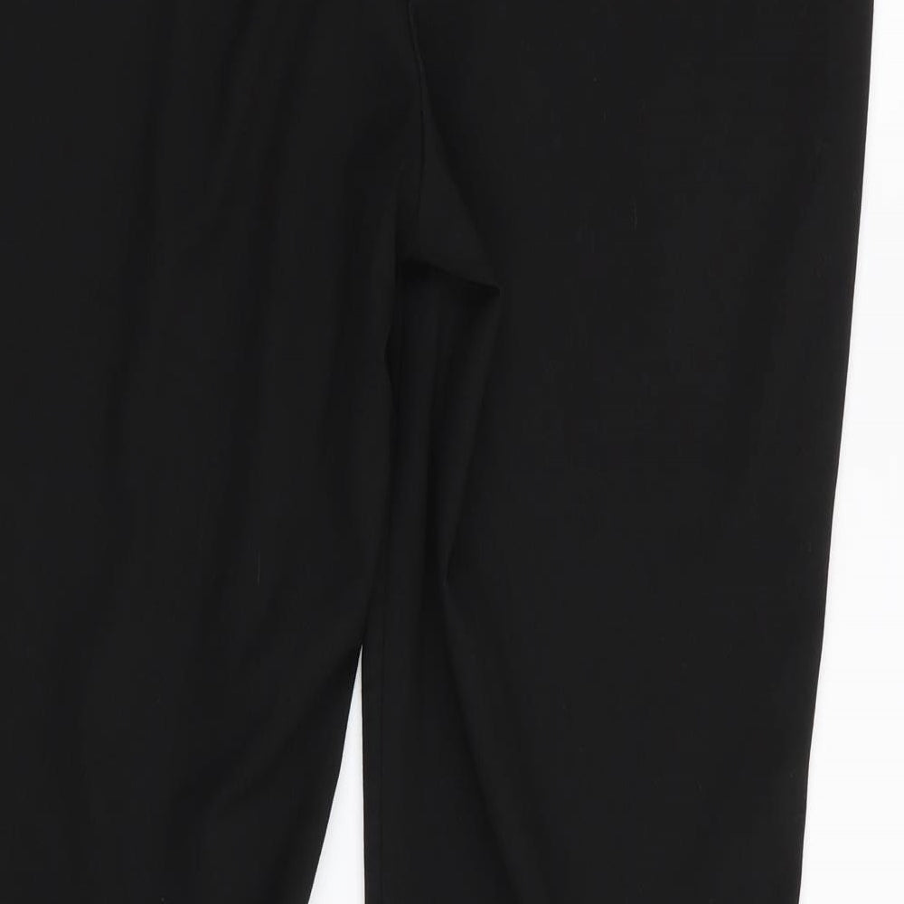 Womens UK Size 10 NEXT Regular Fit Black Trousers