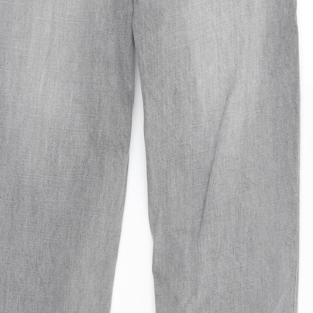Womens UK Size 26 in Preworn Regular Fit Straight Grey Jeans