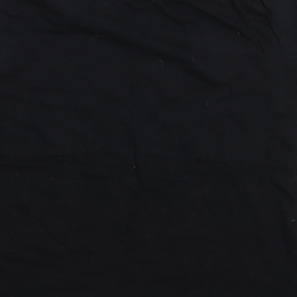 Primark Womens Black Solid Top Pyjama Top Size 10