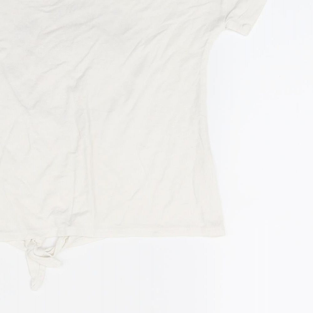 TU Girls White Jersey Basic T-Shirt Size 6-7 Years - believe in your elf
