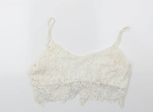 Womens UK Size 14 Cameo rose White Camisole Blouse