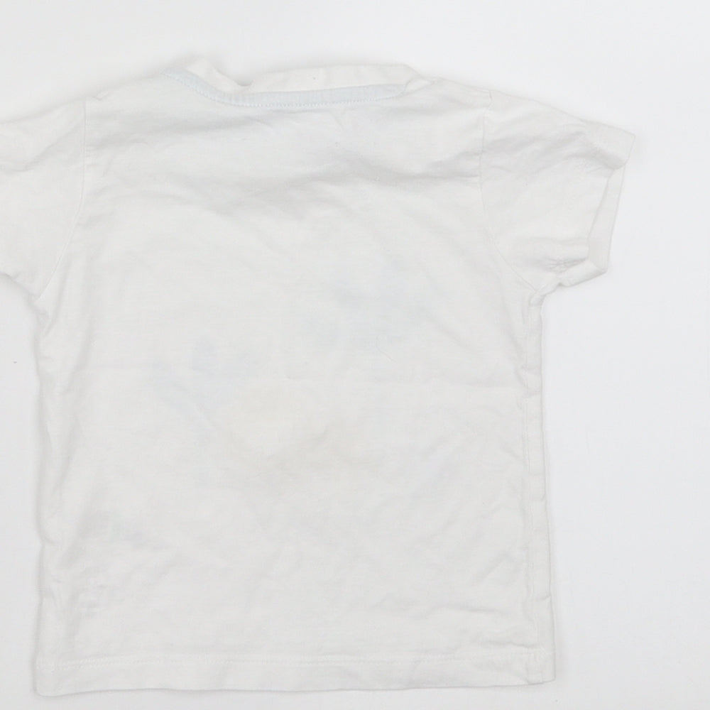 Matalan Baby White Basic T-Shirt Size 9-12 Months - best friends