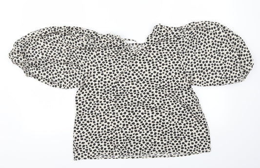 Womens UK Size S H&M White Basic T-Shirt