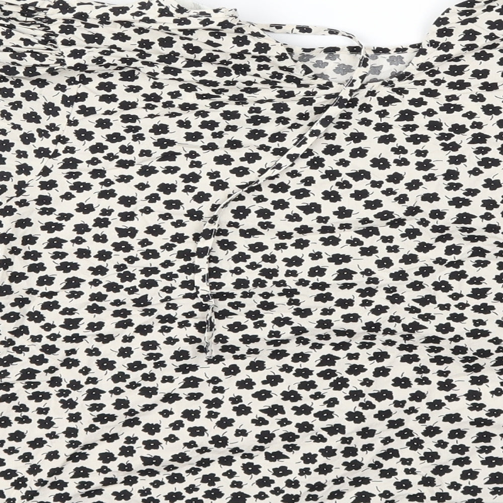 Womens UK Size S H&M White Basic T-Shirt