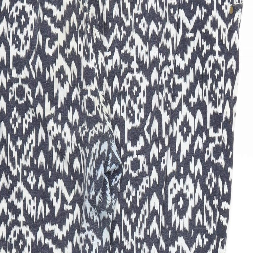 ESMARA Womens Blue Floral Jogger Trousers Size M L24 in - Stretch waistband