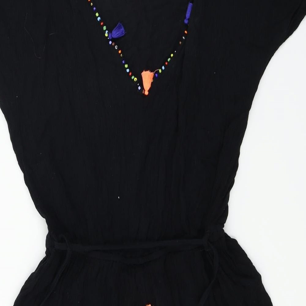 Papaya Womens Black Basic T-Shirt Size S