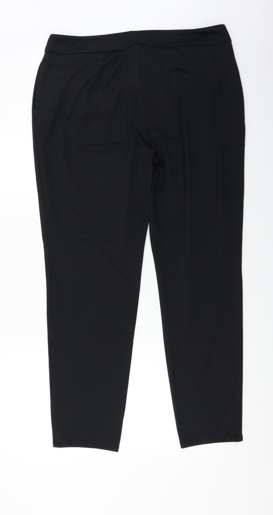 Yessica Womens Black Trousers Size 36 in L27 in