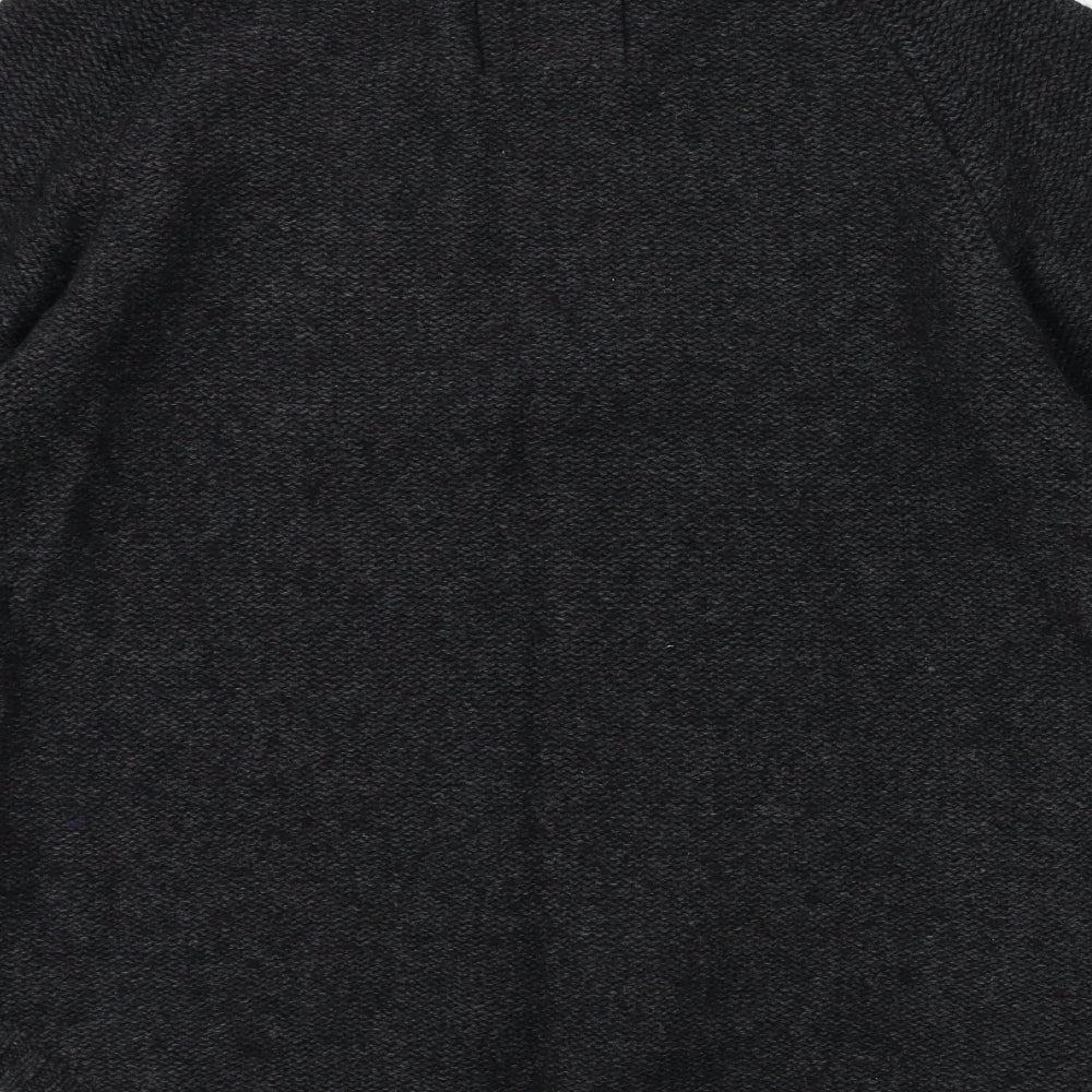 Brand and care label for H&M women’s green knit jumper, size M