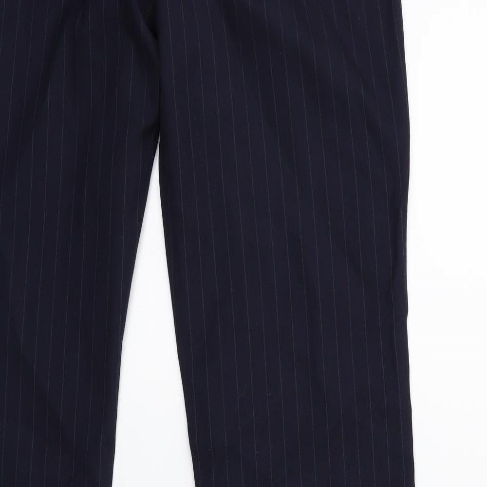 David luke Womens Blue Striped Trousers Size 26 in L31 in