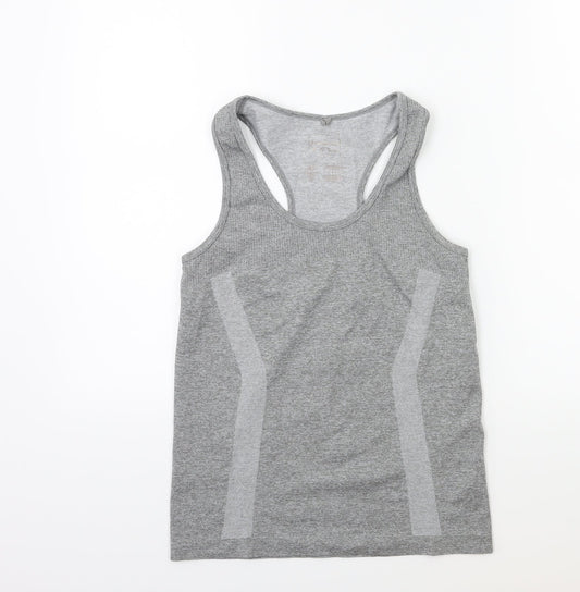 WORKOUT Womens Grey Basic Tank Size 6