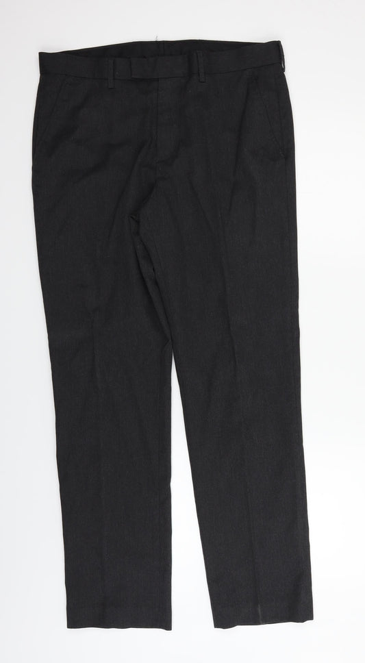 Womens UK Size 34 in George Regular Fit Grey Trousers
