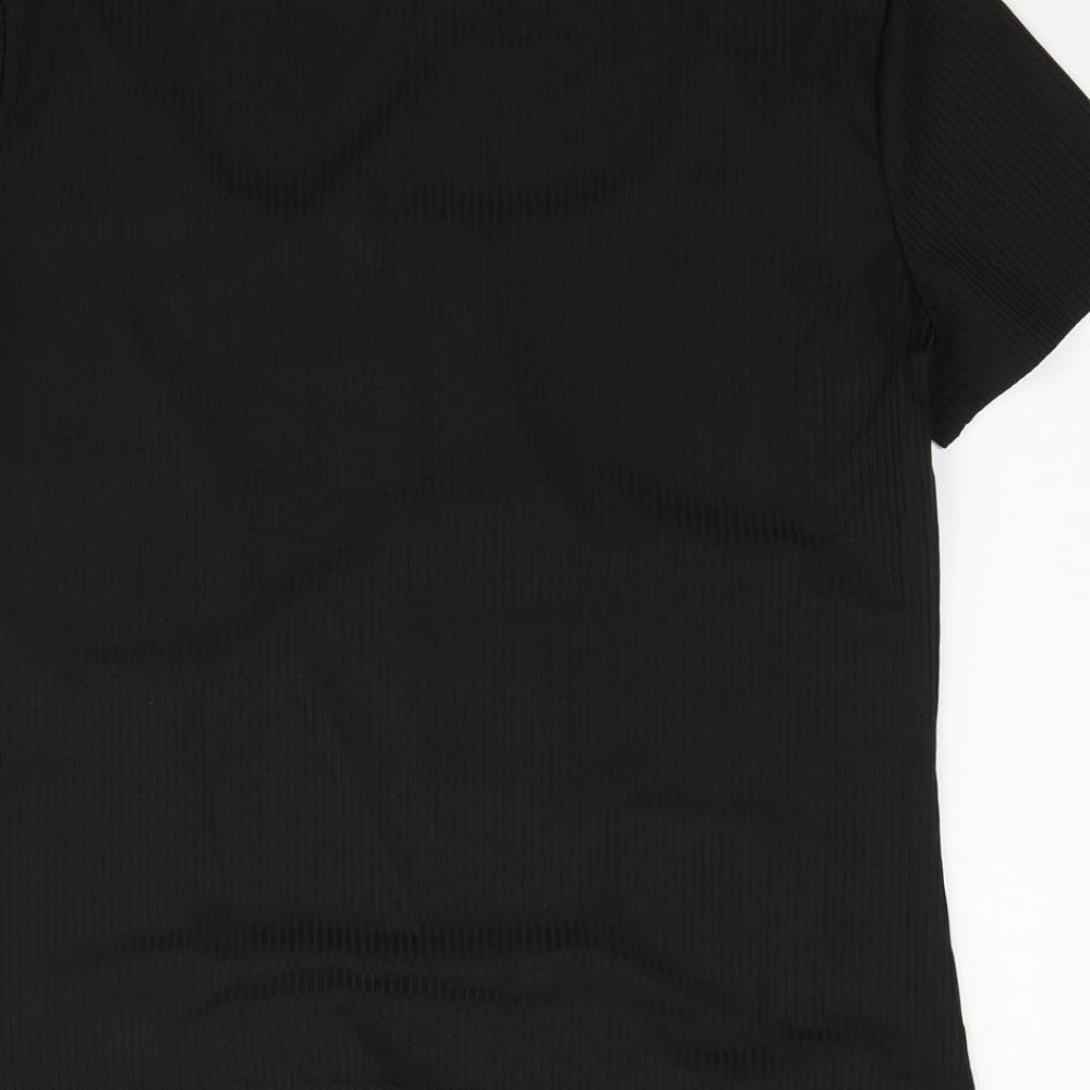 SheIn Womens Black Basic T-Shirt Size XL