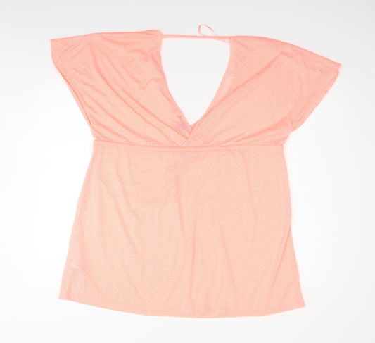 Womens UK Size L Atmosphere Orange Basic T-Shirt