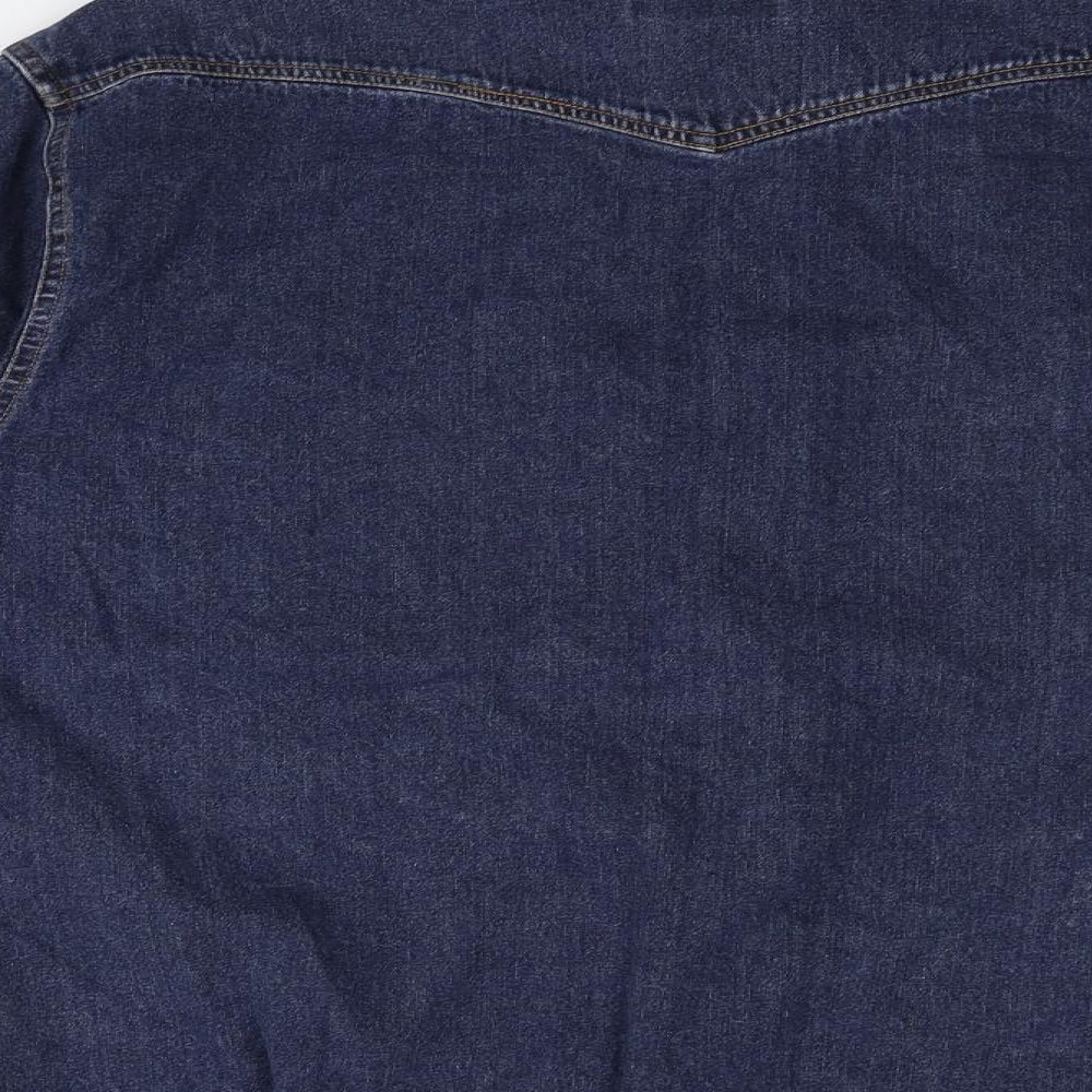 the look Womens Blue Jacket Size L