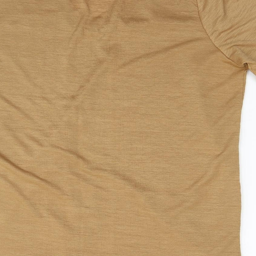 George Womens Beige Basic T-Shirt Size 14