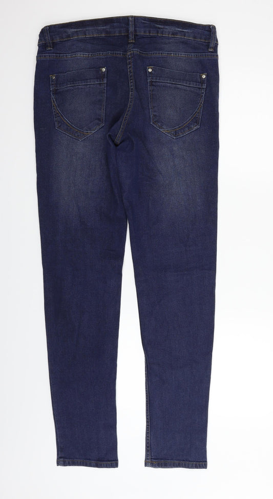 Womens UK Size 32 in blue motion Regular Fit Straight Blue Jeans