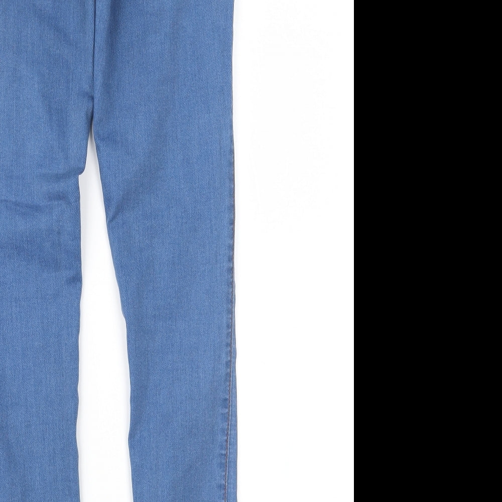 Denim & Co. Womens Blue Denim Jegging Jeans Size 10 L27 in