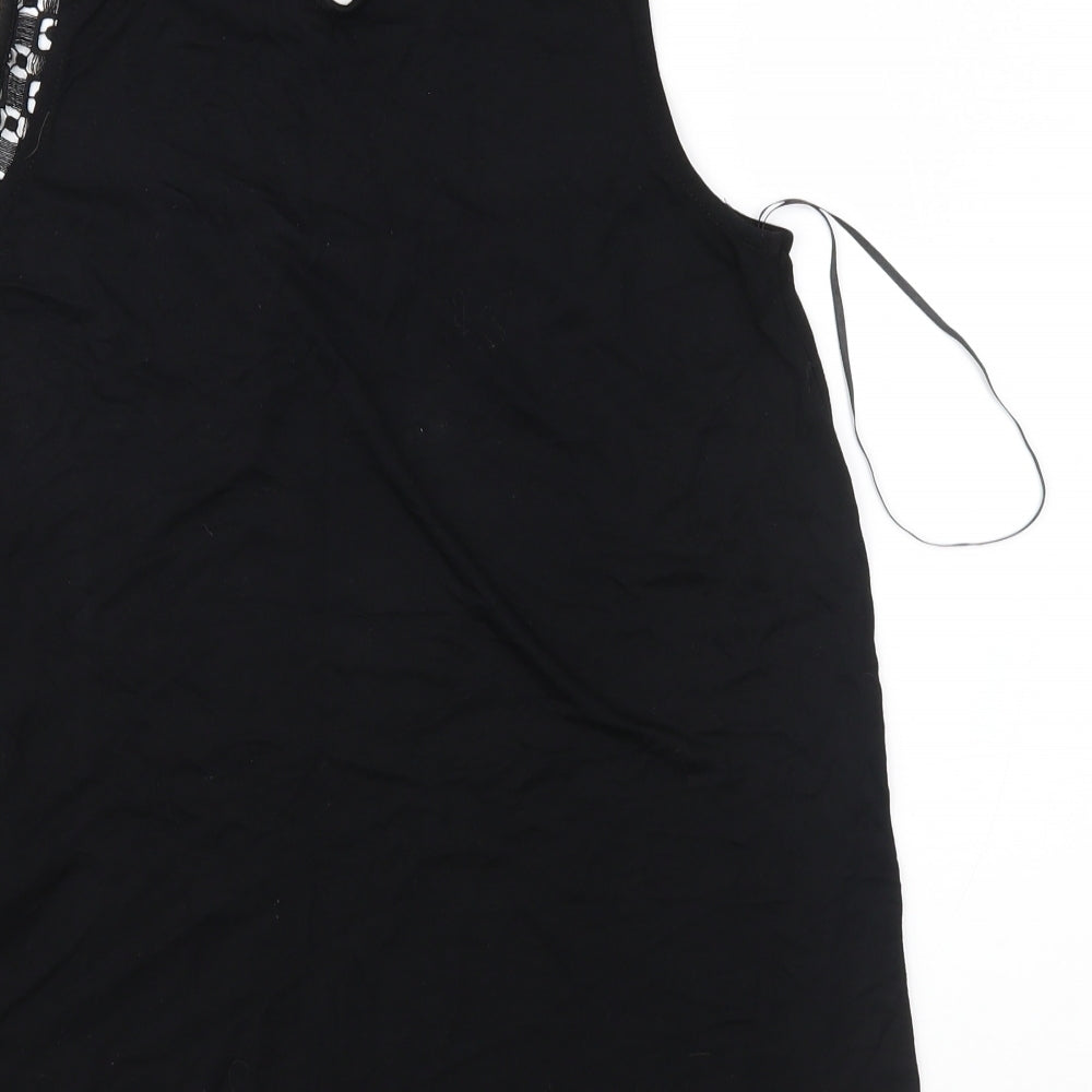 F&F Womens Black Basic Blouse Size 8