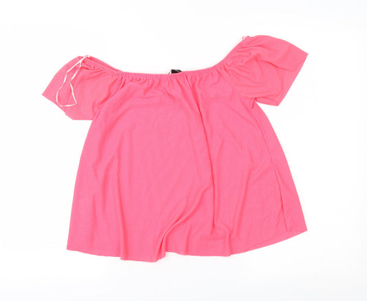 Womens UK Size 6 Atmosphere Pink Basic Blouse