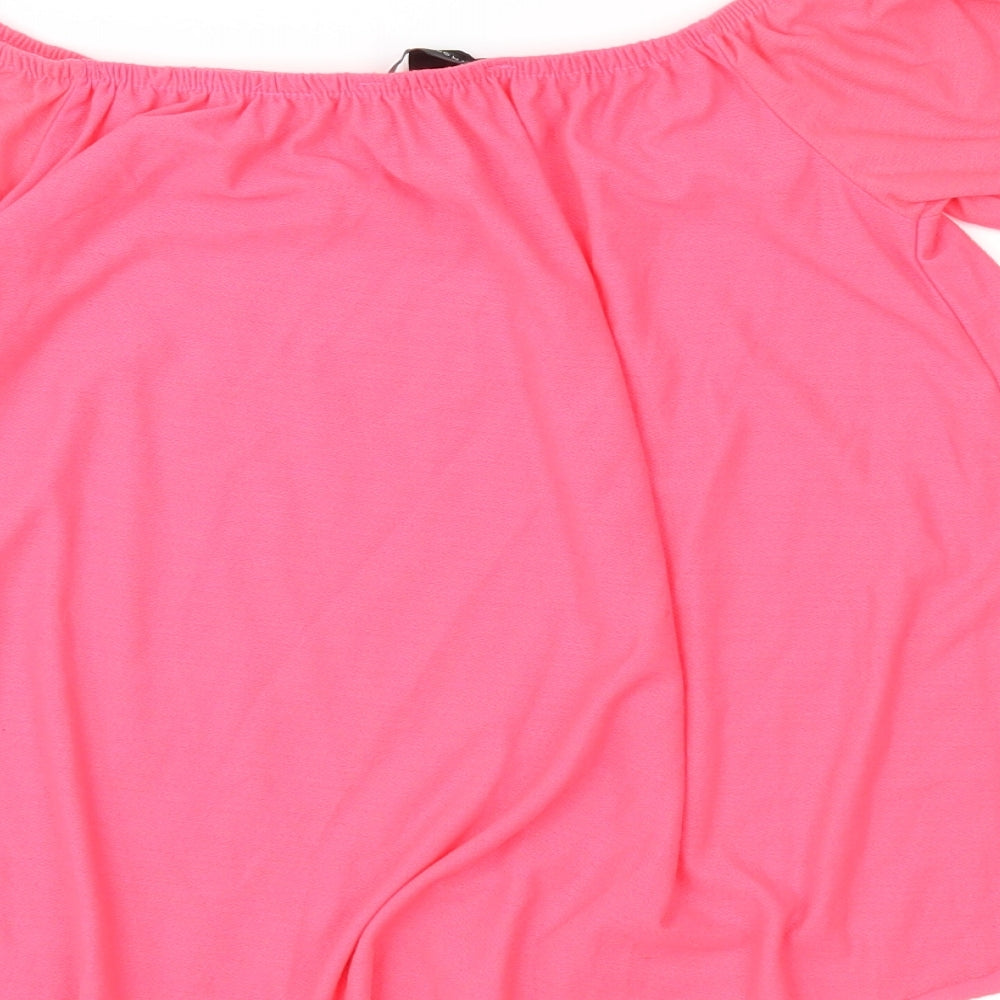 Womens UK Size 6 Atmosphere Pink Basic Blouse