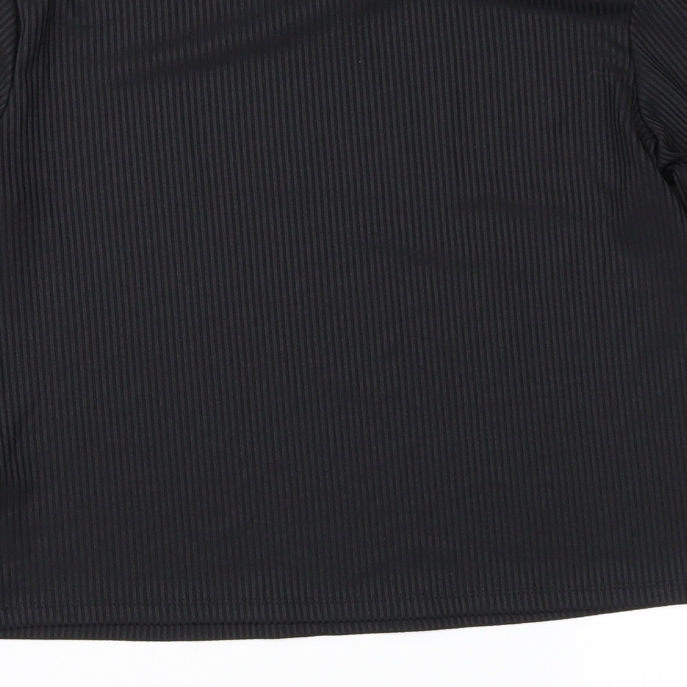 Primark Girls Black Basic T-Shirt Size 13-14 Years