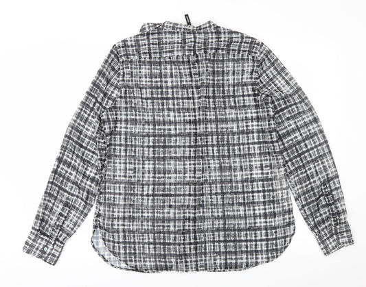 Womens UK Size XL Mango Grey Basic Blouse