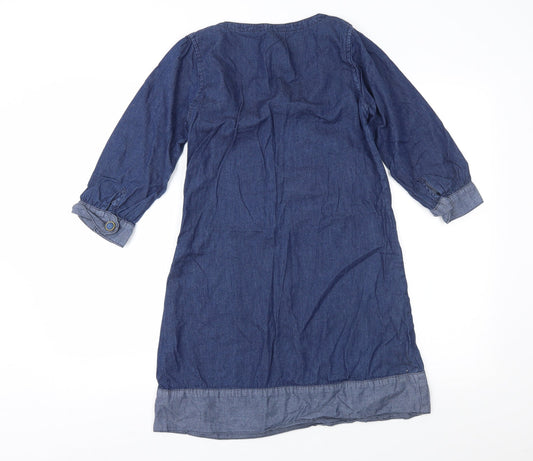 Denim & Co. Womens Blue Denim Shift Size 10