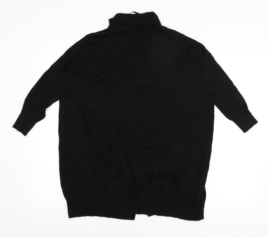 Atmosphere Womens Black Wrap Jumper Size 8
