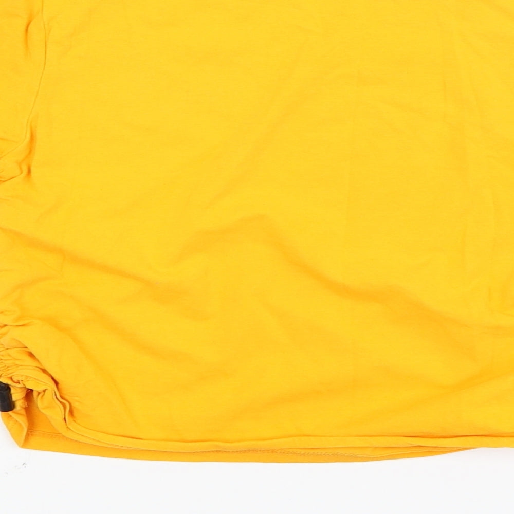 Brand and care label for George girls’ yellow basic t-shirt, size L, - tokyo
