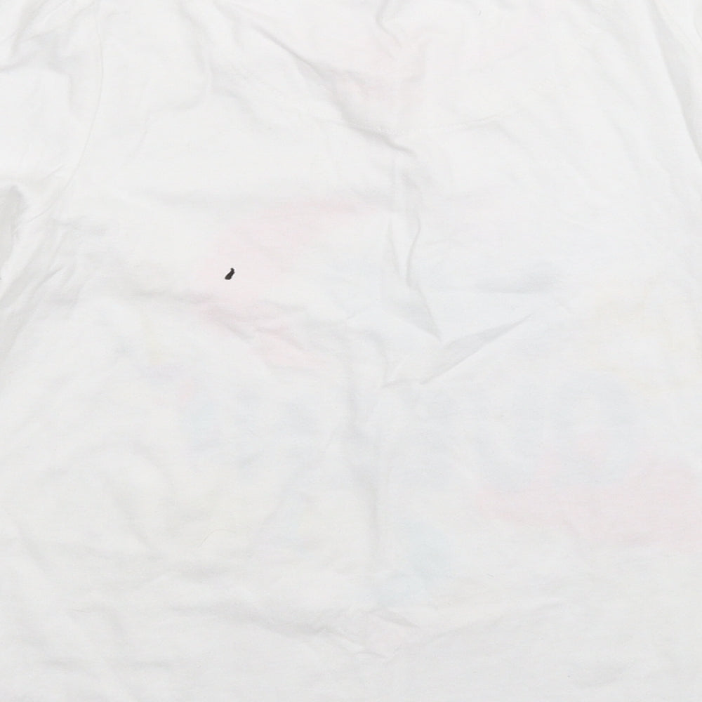 Brand and care label for Tu girls’ white solid top pyjama top, size 10-11, years