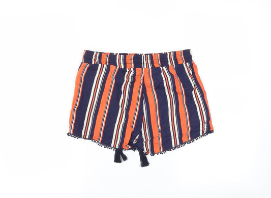 Atmosphere Womens Blue Striped  Culotte Shorts Size 8