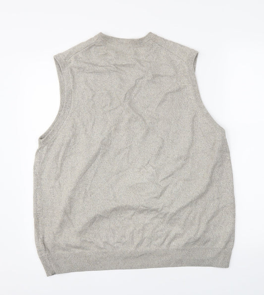 M&S Mens Beige Pullover Jumper Size L