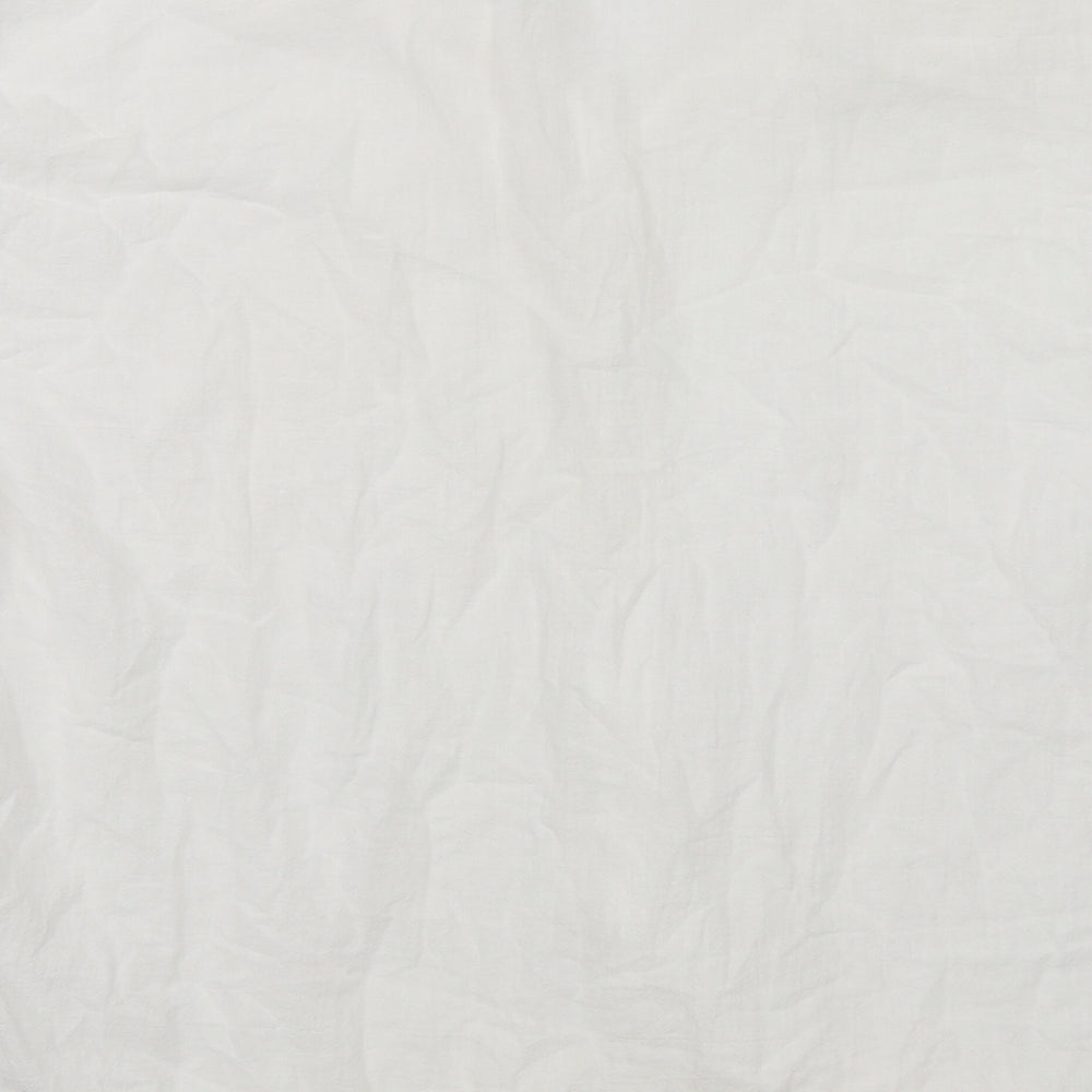 Womens UK Size XL Preworn White Basic Button-Up