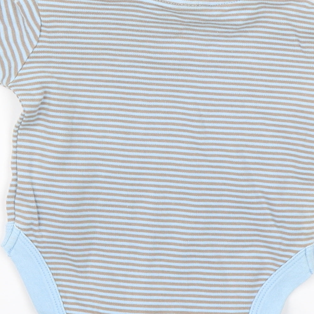 NEXT Baby Blue Striped Romper One-Piece Size 0-3 Months