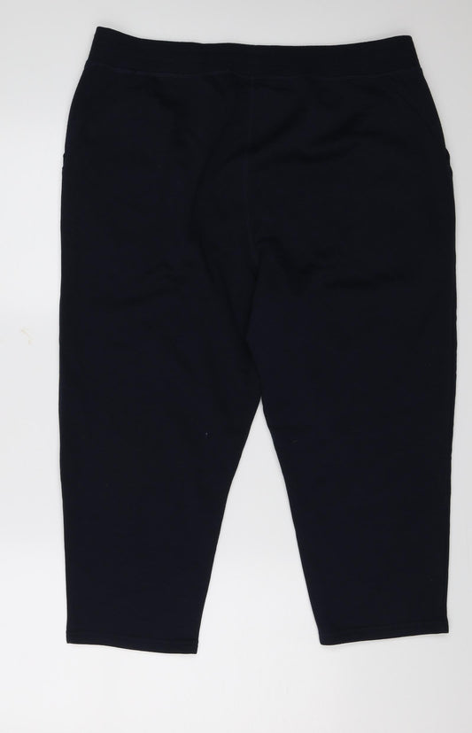 Womens UK Size 16 Bonmarché Regular Fit Sweatpants Blue Trousers