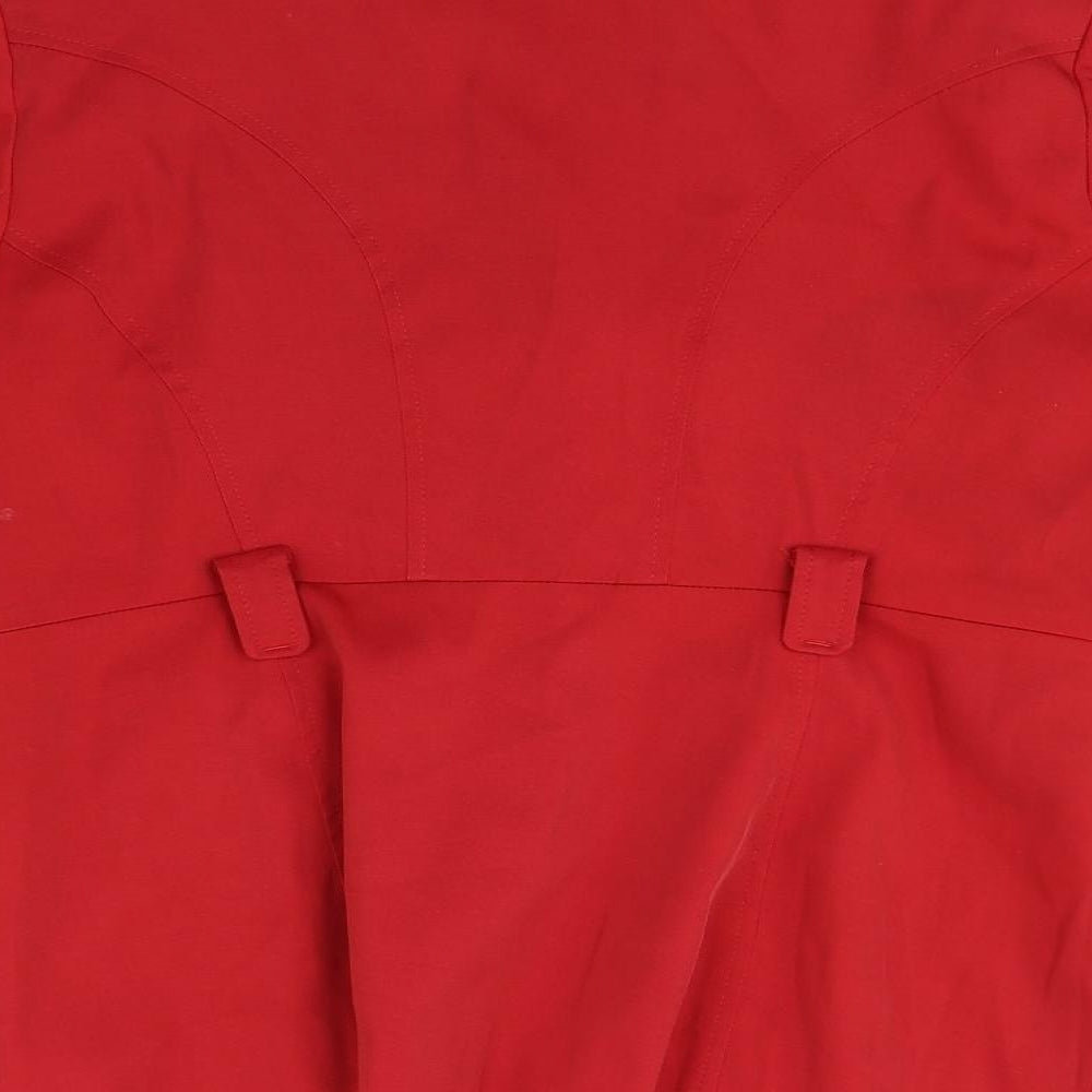 Womens UK Size 16 BHS Red Overcoat