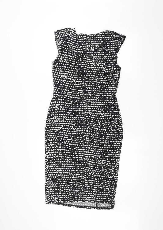 Oasis Womens Black Pencil Dress Size S