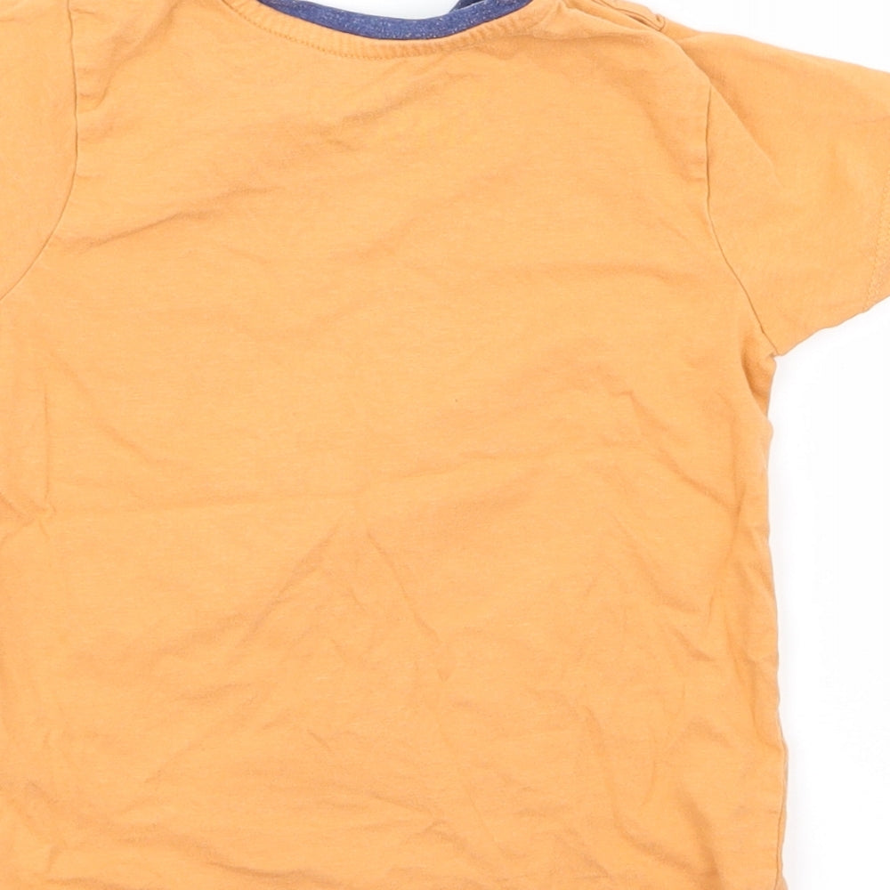 George Boys Orange Basic T-Shirt Size 18-24 Months - robot