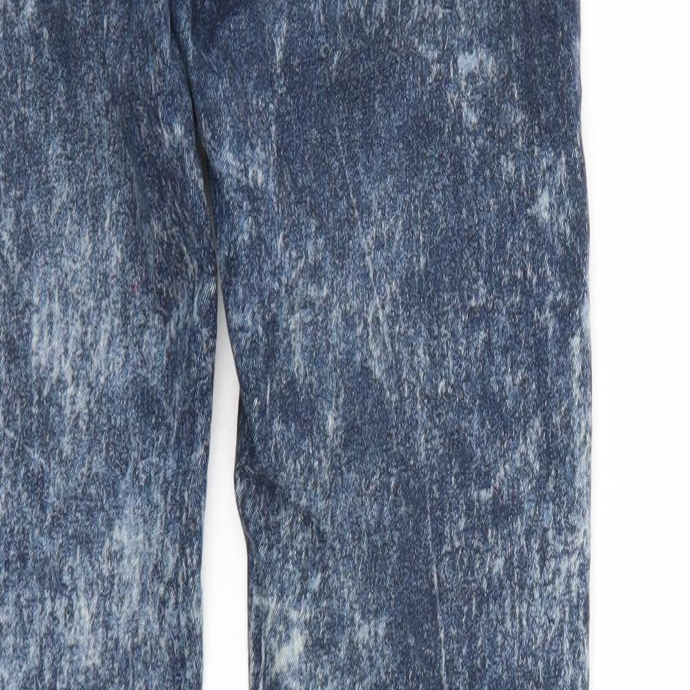 Womens UK Size XS Terranova Regular Fit Straight Blue Jeans