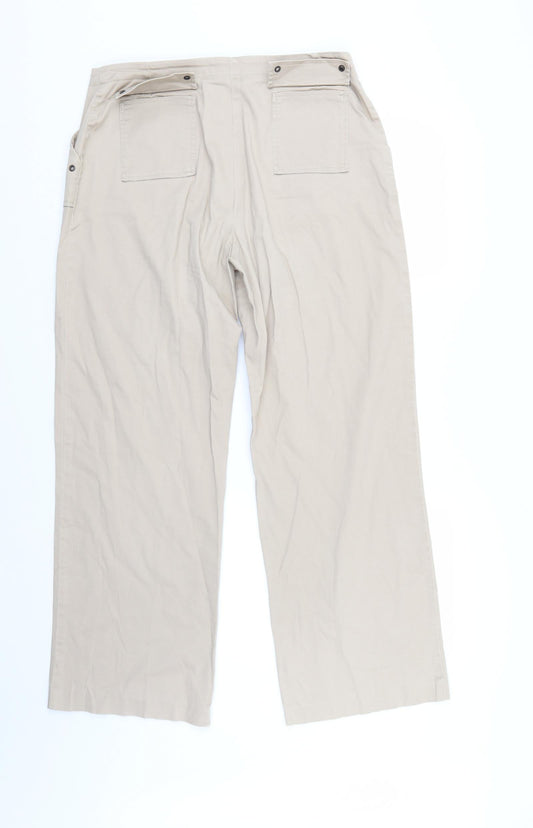 Klass Womens Beige Trousers Size 16 L28 in