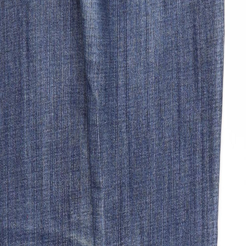 Quiz Womens Blue  Denim Straight Jeans Size 8 L31 in