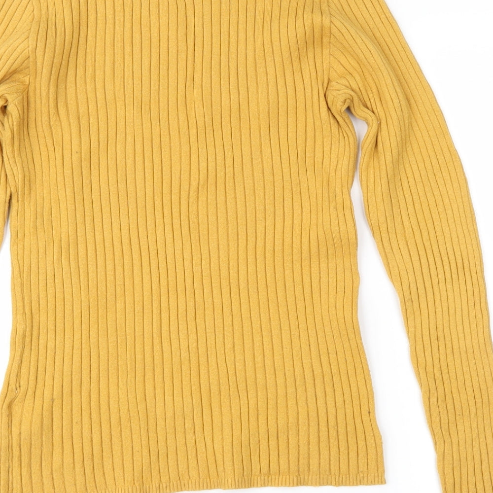 Primark Womens Yellow Pullover Jumper Size L