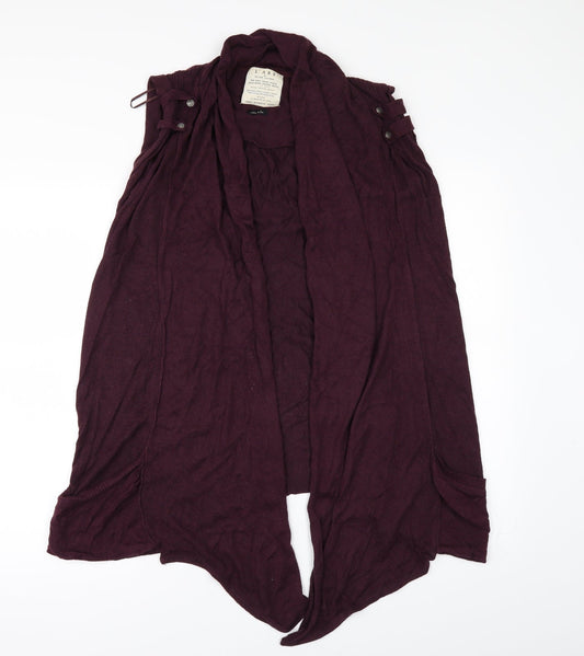 River Island Womens Red Cardigan Jumper Size 8