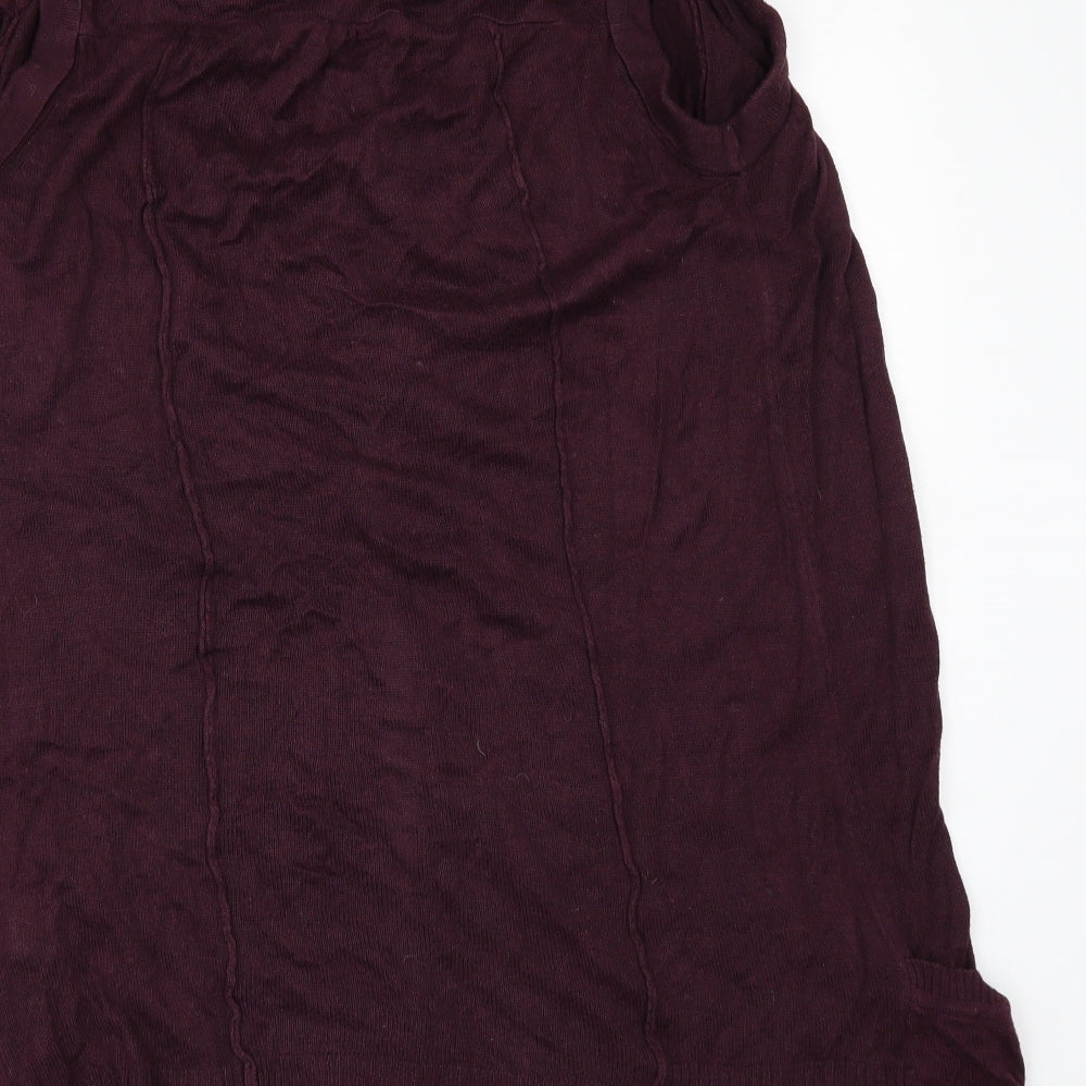 River Island Womens Red Cardigan Jumper Size 8